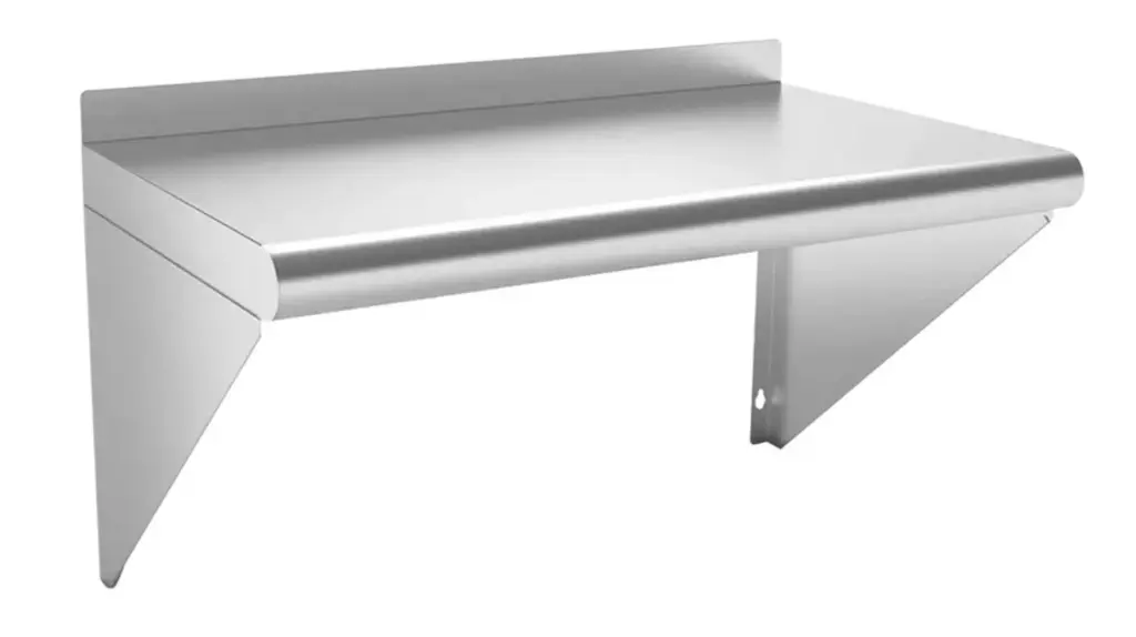 L&J Stainless Steel Wall Shelf / 12" x 48"