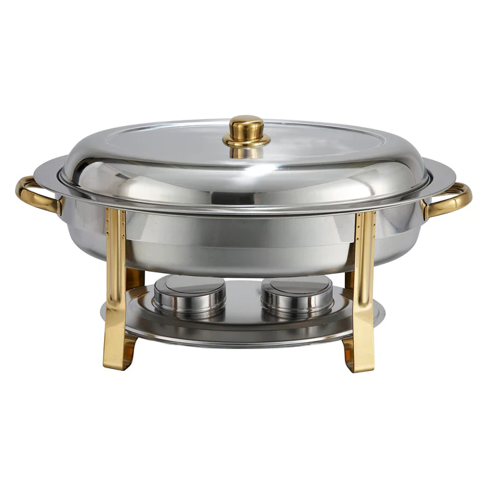 Malibu Collection 6 Quart Oval Chafer, Medium Weight