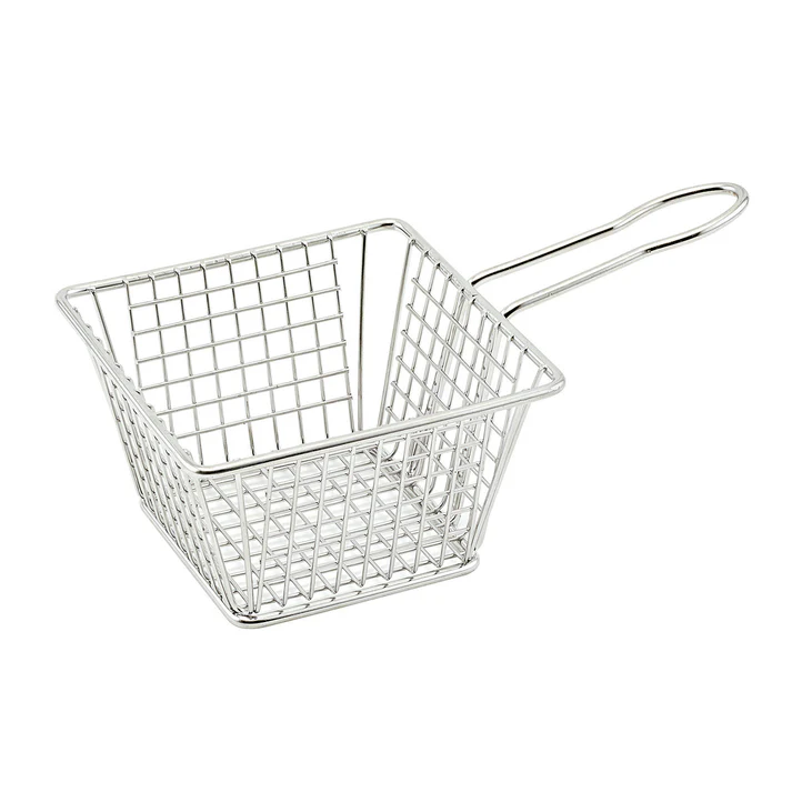 Mini Serving Basket - Square, 5"L x 5"W x 4"H