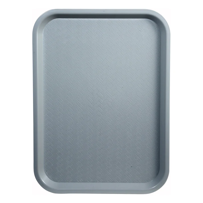 High Quality Plastic Cafeteria Tray - 10" x 14", Gray