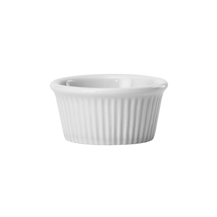 Fluted Ramekin, 2 oz. White Porcelain, -Dozen - 