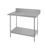 Work Table 18GA.430S/S Top Shelf with  4" Back Splash                                                                              18GA.