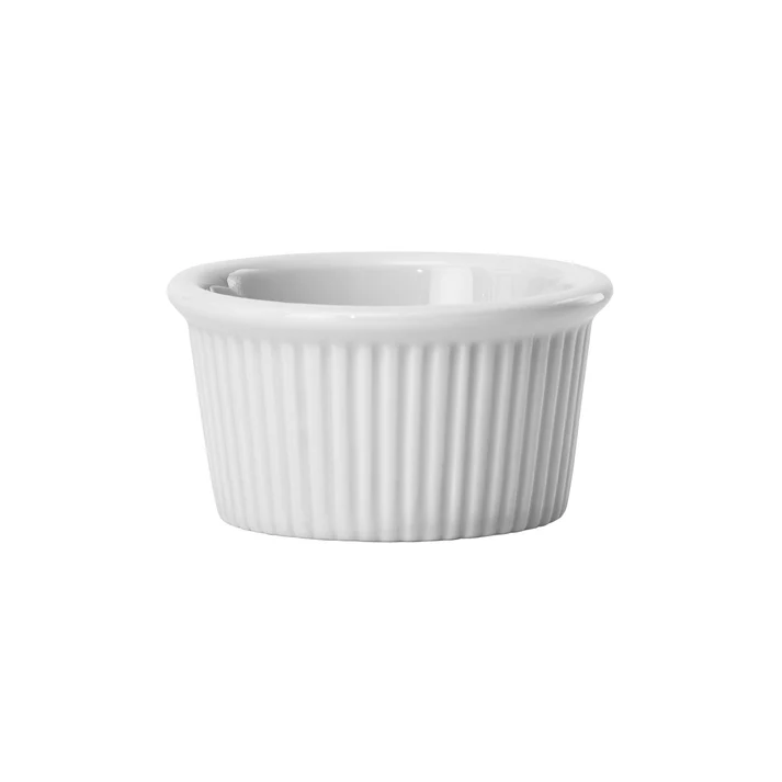  Fluted Ramekin, 2-3/4 oz. White Porcelain, -Dozen - 