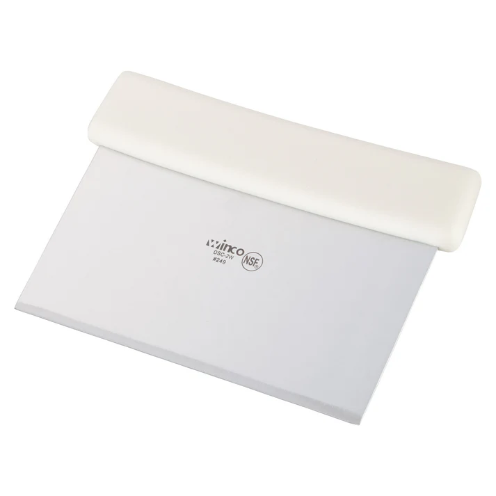Dough Scraper, Plastic Handle - White