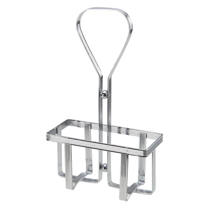 Chrome Plated Cruet Rack for 6 oz Oil/Vinegar Bottles