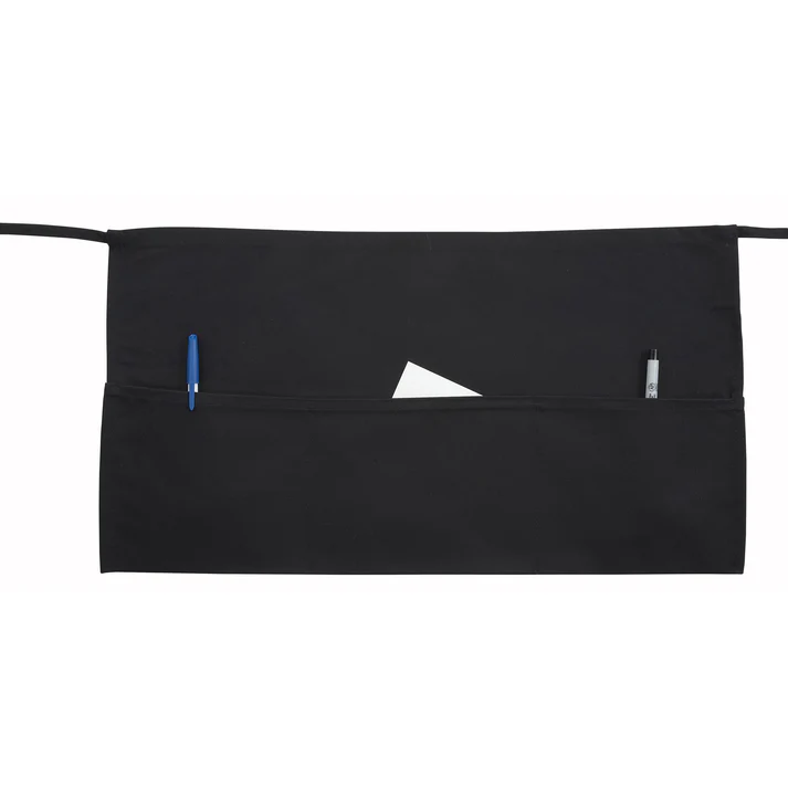 3 Pocket Waist Apron, Black