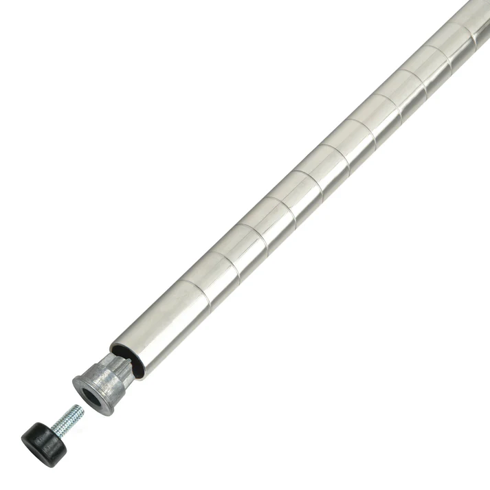 Wire Shelf Post, Chrome-Plated - 8"