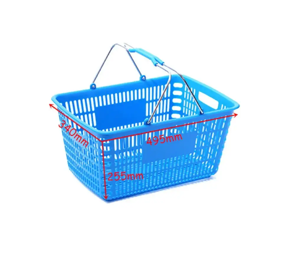 Light Blue Shopping Basket 