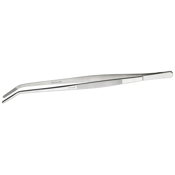 Plating Tongs - Curved, 8"