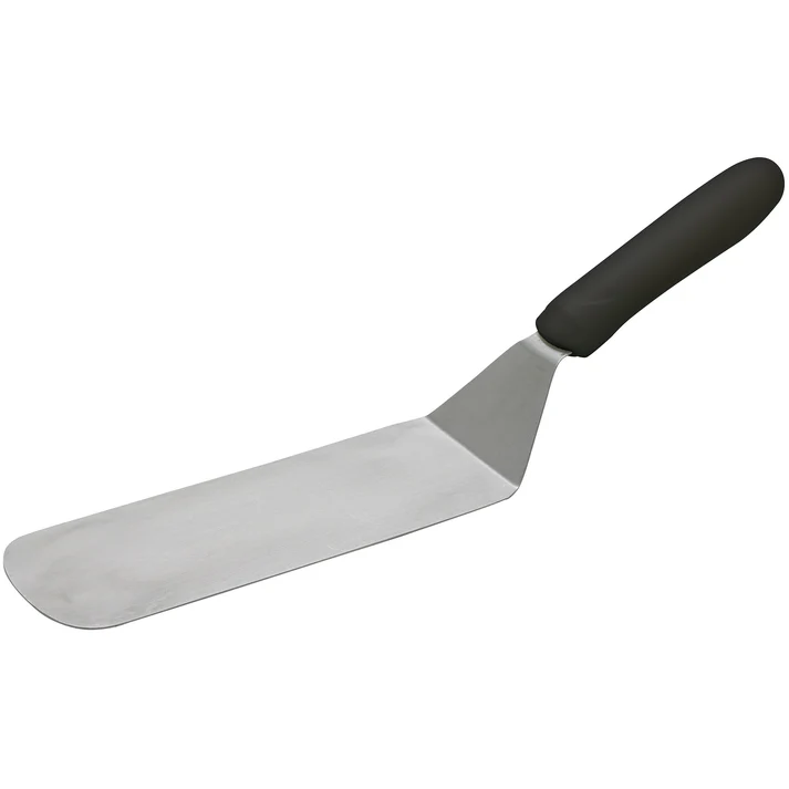 Flexible Turner with Offset, Black Polypropylene Handle, 8-1/4" x 2-7/8" Blade