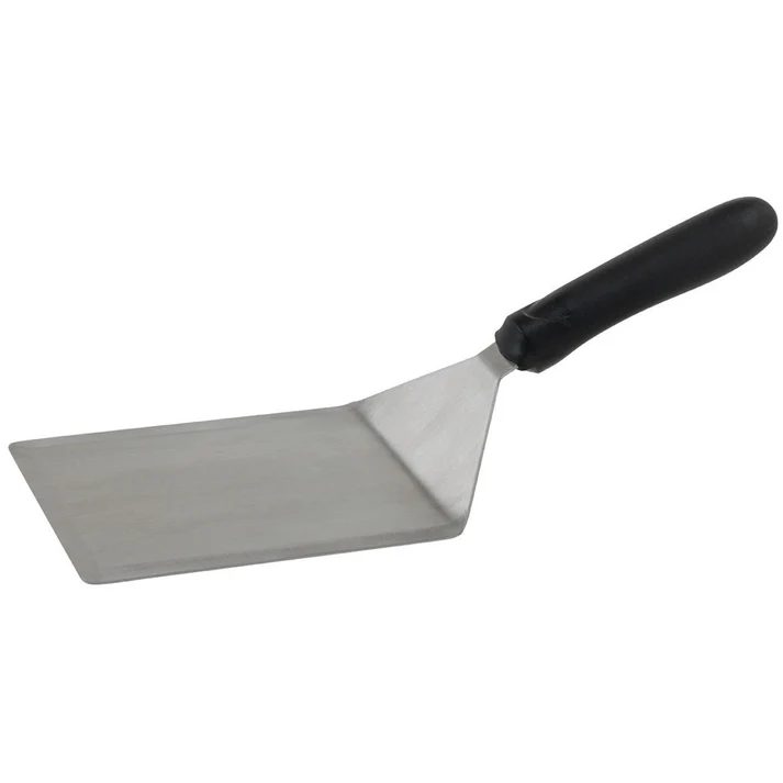 Extra Heavy Turner with Cutting Edge, Black Polypropylene Handle, 5" x 6" Blade