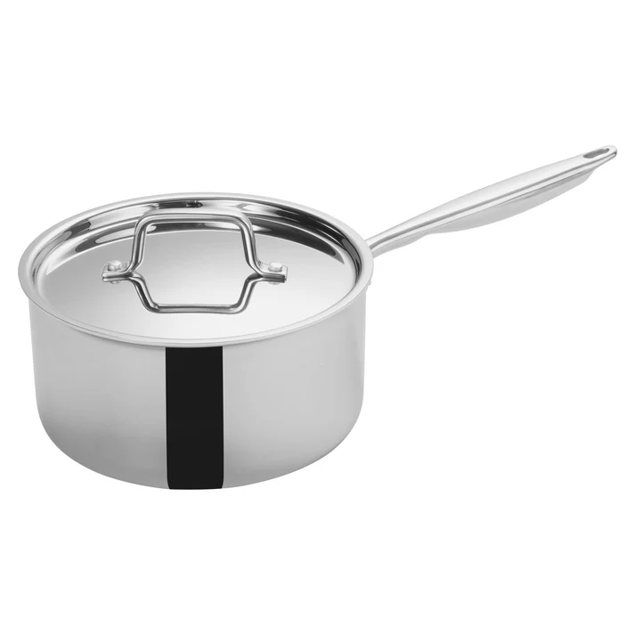 Tri-Gen Tri-Ply Stainless Steel Sauce Pan with Cover - 4-1/2 Quart