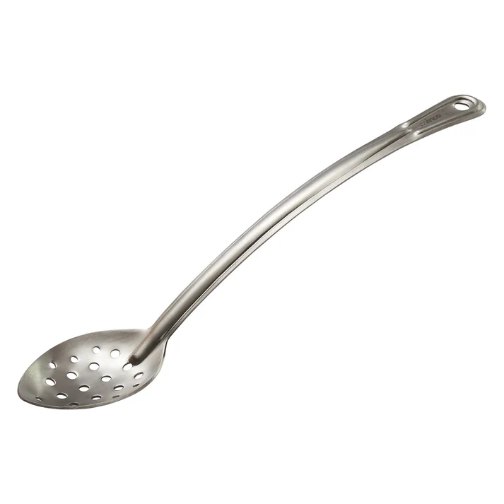 Curv™ Stainless Steel Basting Spoon - Perforated, 15"