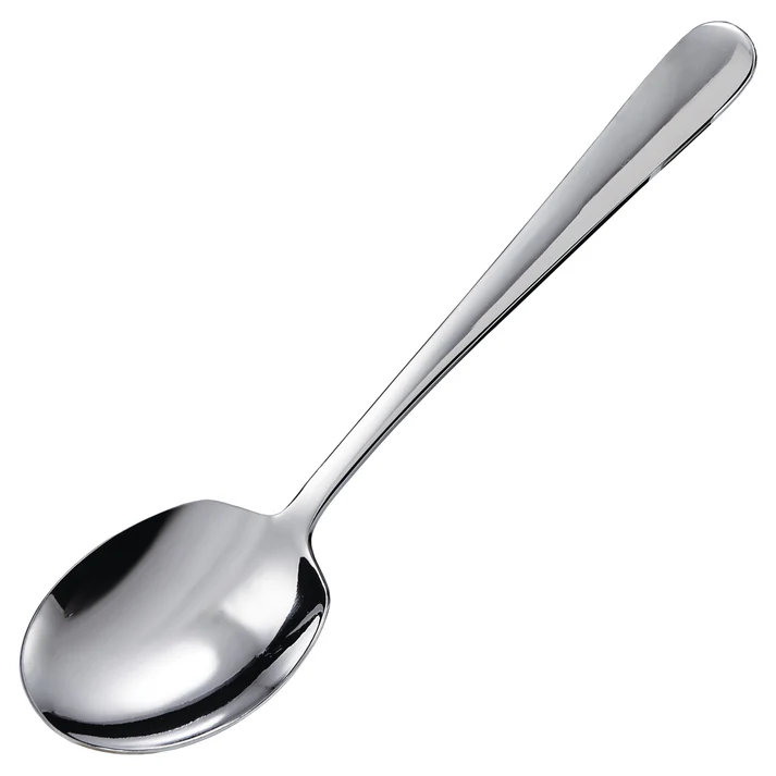Serving Spoons, Round Edge, Stainless Steel