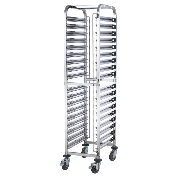 36-Tier End-Load Steam/Food Pan Rack with Brakes