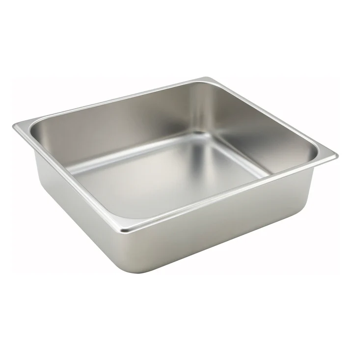 Straight-Sided Steam Pan, 25 Gauge Stainless Steel
