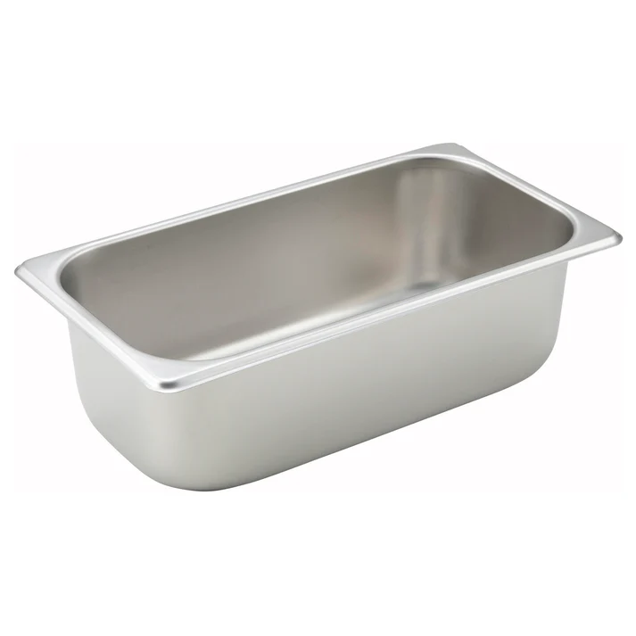 Straight-Sided Steam Pan, 25 Gauge Stainless Steel