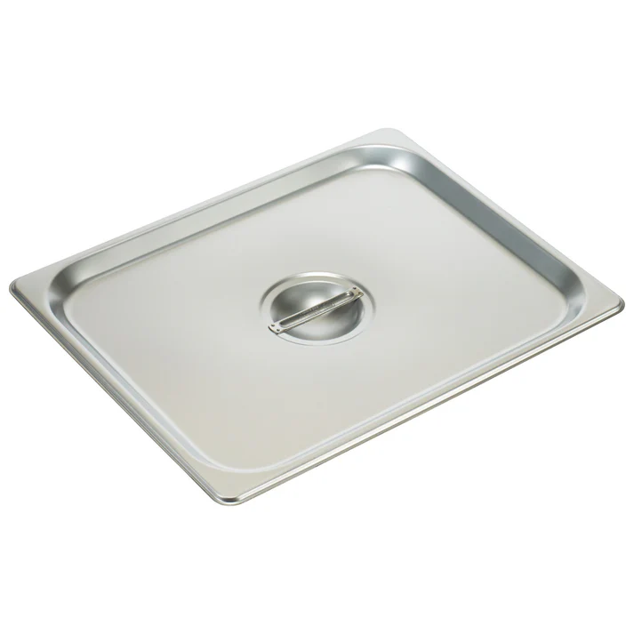  18/8 Stainless Steel Steam Pan Cover, Solid - Half (1/2)