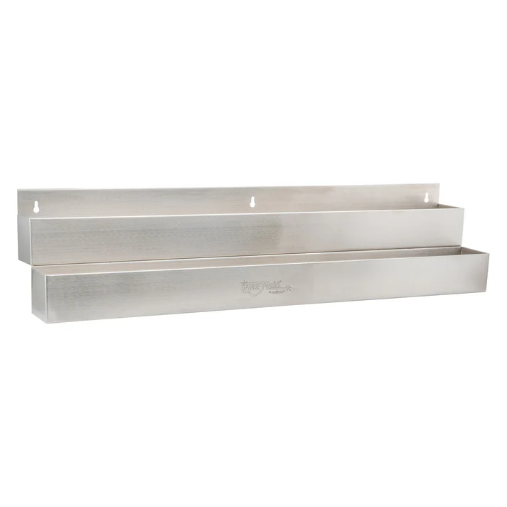 Bar Maid Double Bar Speed Rail, Stainless Steel - 42"