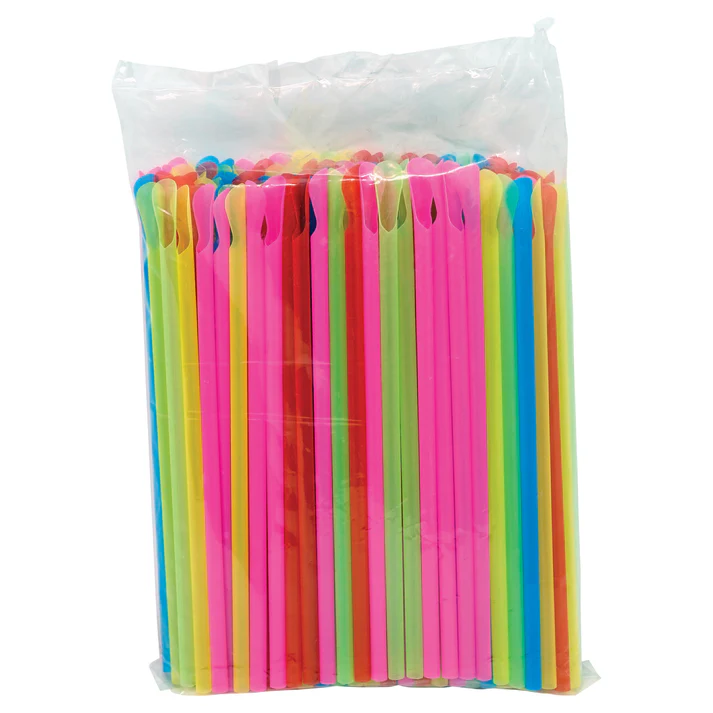 BenchmarkUSA Snow Cone Spoon Straws 10.000straws/case