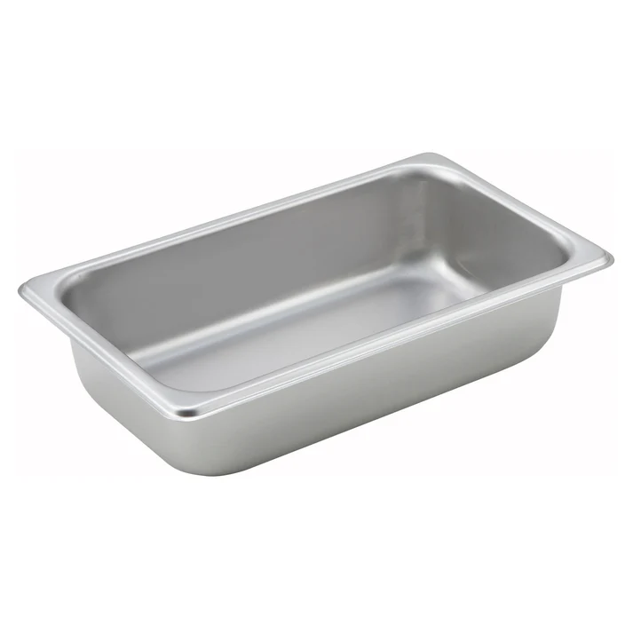 Straight-Sided Steam Pan, 25 Gauge Stainless Steel