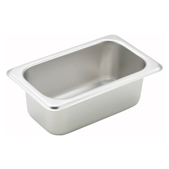 Straight-Sided Steam Pan, 25 Gauge Stainless Steel