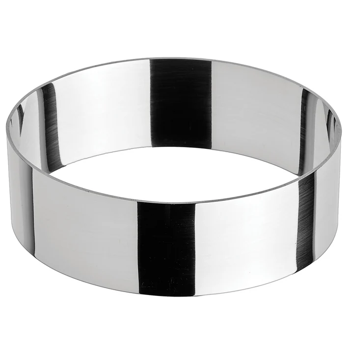  Stainless Steel Pastry Mold - Oval, 4"