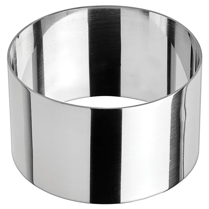 Stainless Steel Pastry Mold - Round, 3" x 1-3/4"