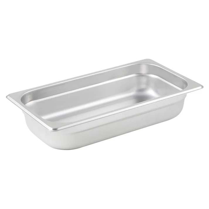 Anti-Jam Steam Pan, 23 Gauge Stainless Steel - 1/3, 2-1/2"
