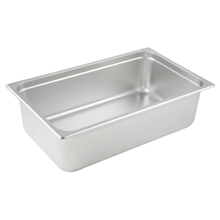 Anti-Jam Steam Pan, 24 Gauge Stainless Steel - Full, 6"