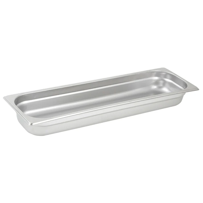 Anti-Jam Half Long Steam Pan, 22 Gauge Stainless Steel - 2-1/2"