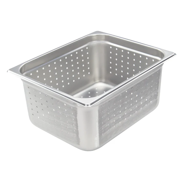 Perforated Steam Pan, 22 Gauge Stainless Steel