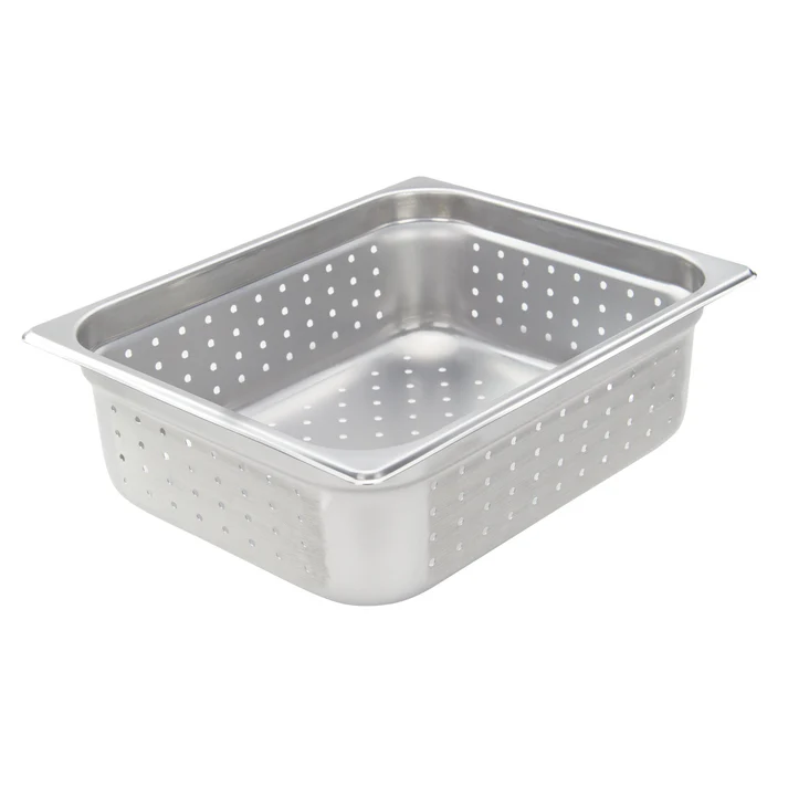 Perforated Steam Pan, 22 Gauge Stainless Steel