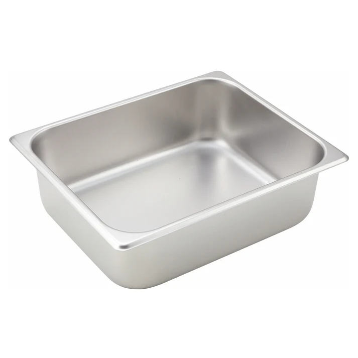  Straight-Sided Steam Pan, 25 Gauge Stainless Steel