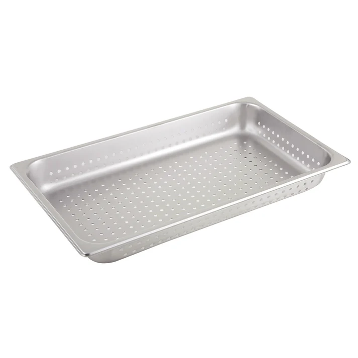 Perforated Steam Pan, 25 Gauge Stainless Steel - Full, 2-1/2"