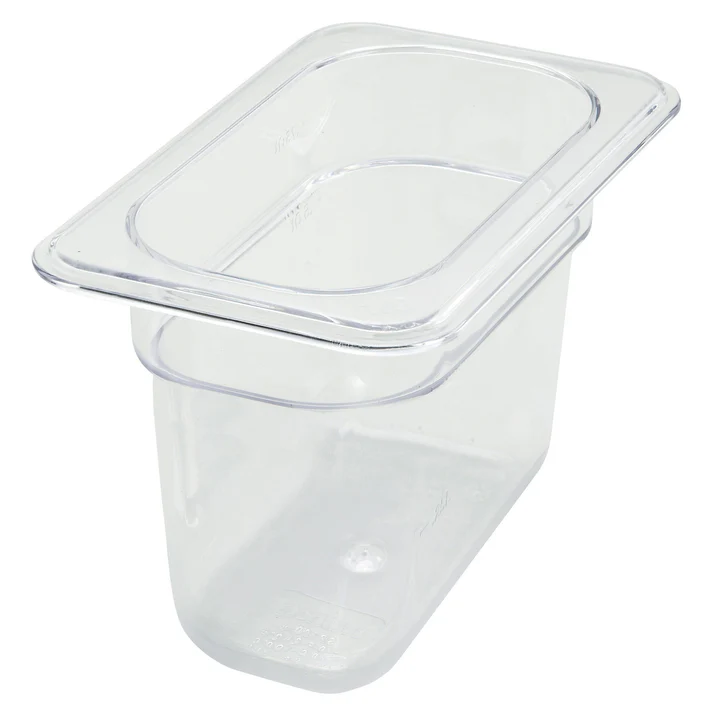 Polycarbonate Food Pan, 1/9 Size - 6"