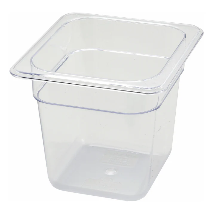  Polycarbonate Food Pan, 1/6 Size - 5-1/2"