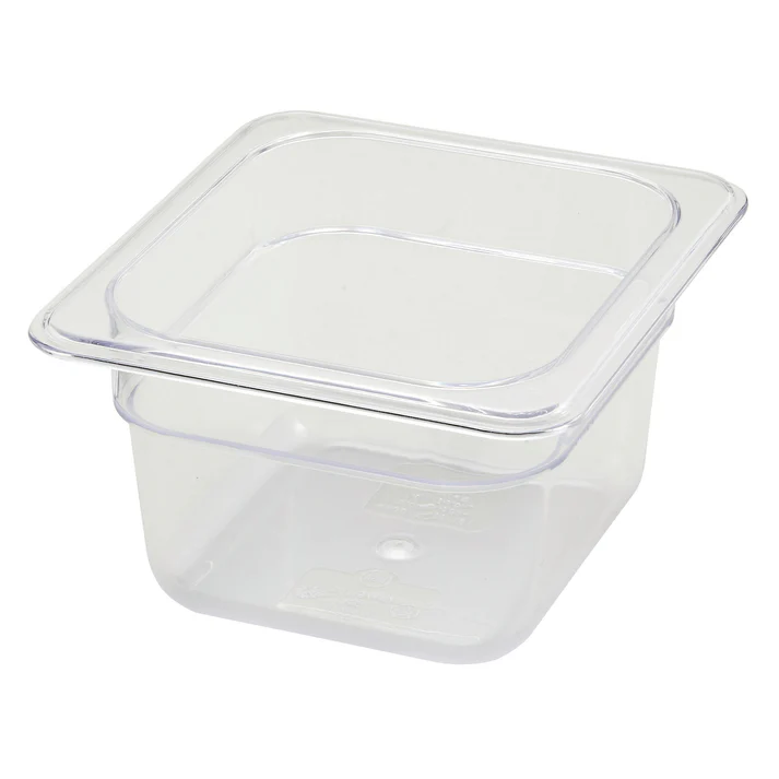 Polycarbonate Food Pan, 1/6 Size - 3-1/2"