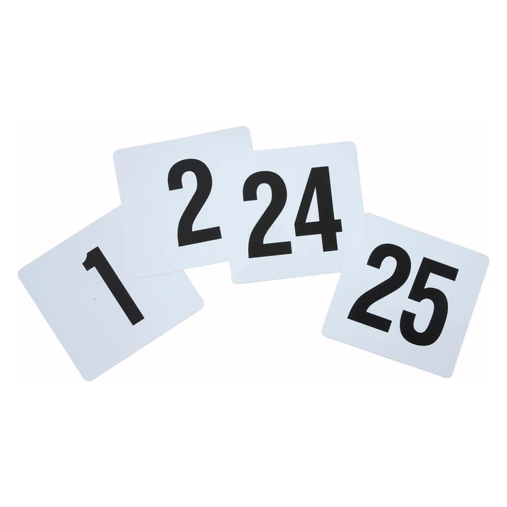 Plastic Table Numbers, 1-25