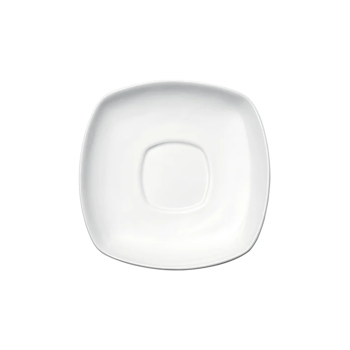 Royalsquare Square Saucer, White Porcelain, 36 Pieces/Case