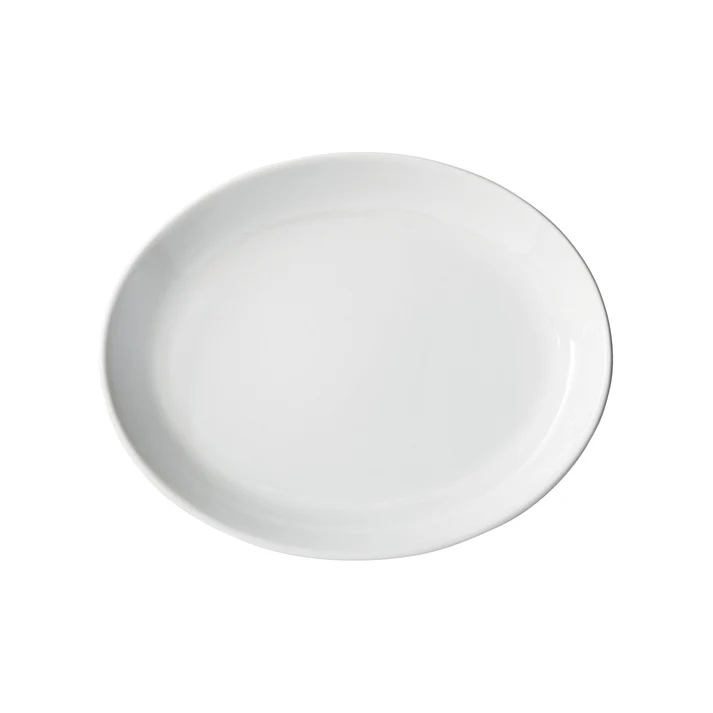 Brechia Coupe Oval Platter,  White Porcelain, 24 Pieces/Case