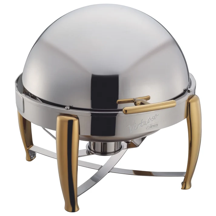 Virtuoso Collection 6 Quart Full-size Roll-Top Chafer, Extra Heavyweight