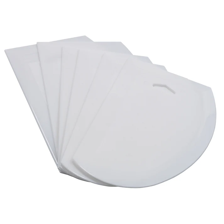Dough Scrapers, Plastic, 7-1/2" x 4-3/4", 6pcs/pk