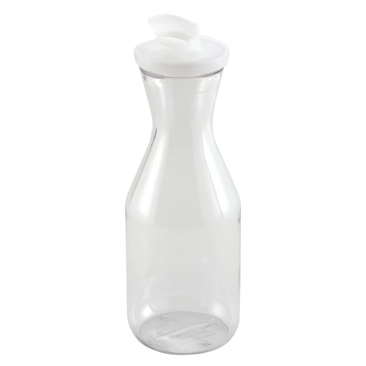 Decanter with Flip Top Lid, Polycarbonate - 1 Quart