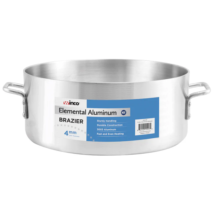 Elemental Aluminum Brazier, 4mm - 15 Quart