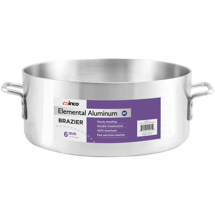 Elemental Aluminum Brazier, 6mm - 28 Quart