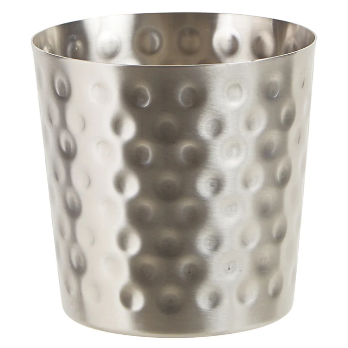 Stainless Steel Fry Cup - Hammered
