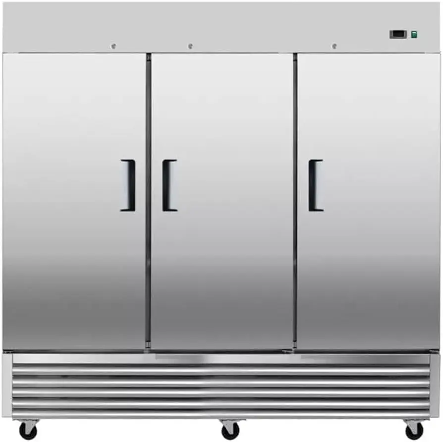 Stainless Steel Kitchen 3-Door Freezer
