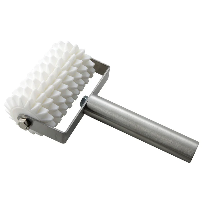 Dough Roller Docker, 8 Wheels, Stainless Steel Handle