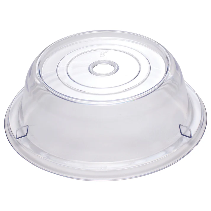  Clear Polycarbonate Plate Cover - 8" Dia